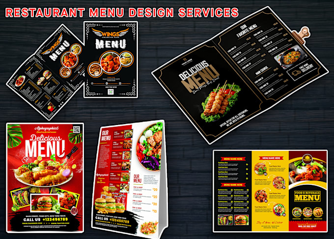 Dépliant Menu A4