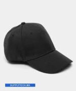 Casquette noir Publicitaire Personnalisable à Fixation Scratch